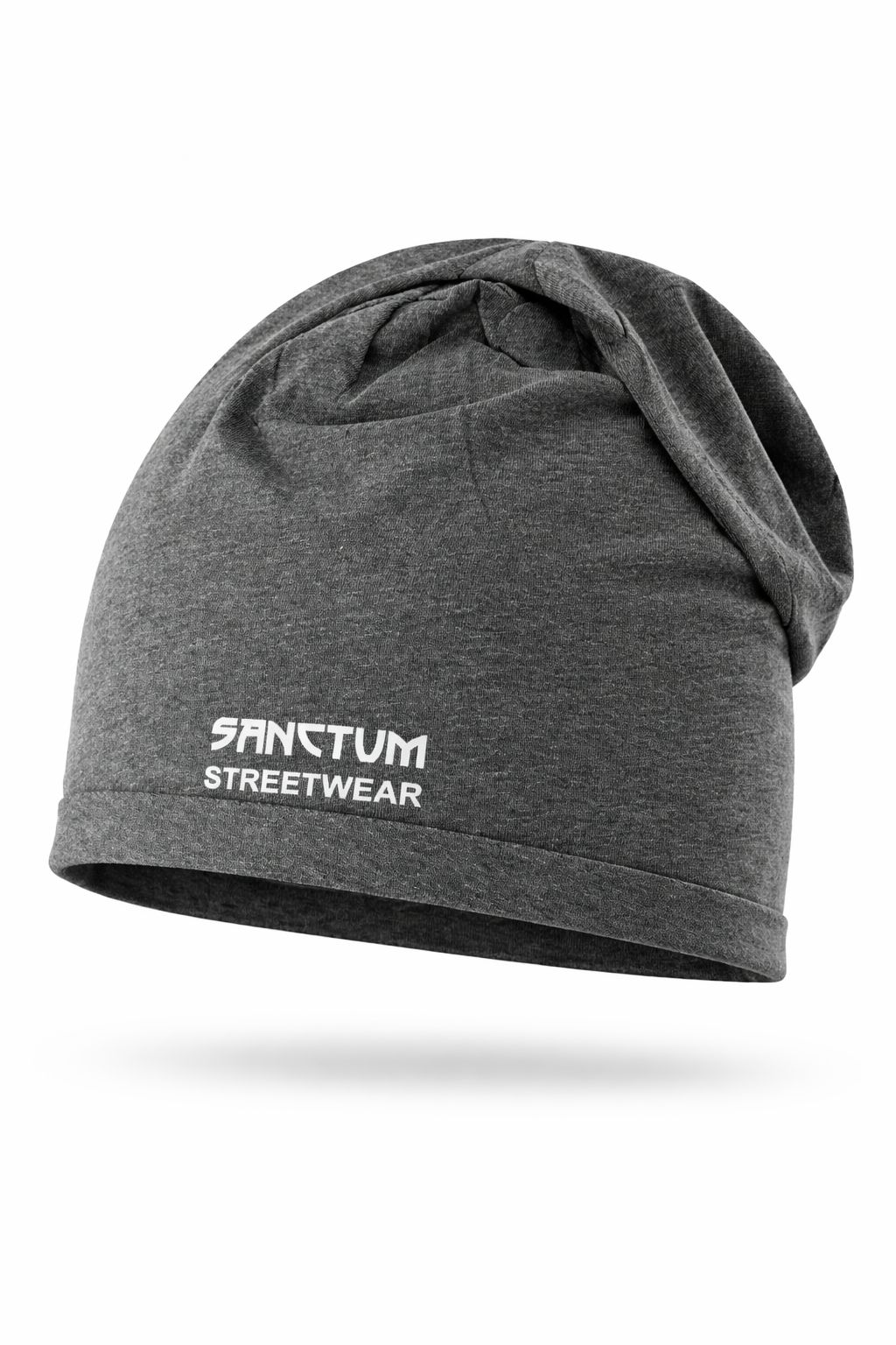 Sanctum Streetwear Cotton Beanie Frameless - black-heather