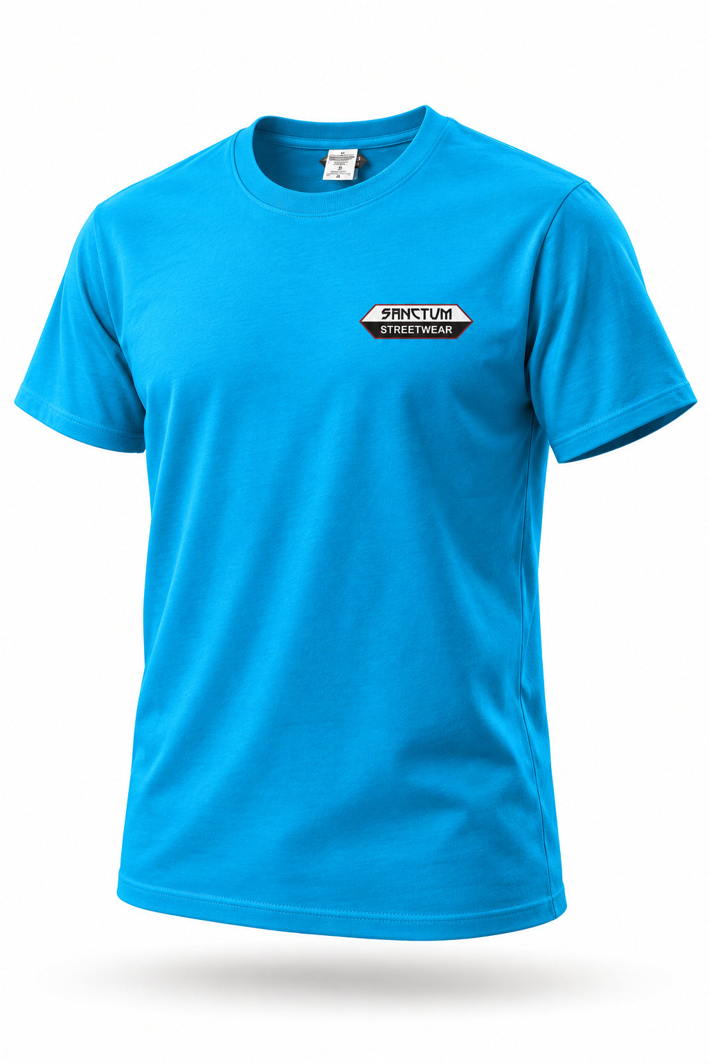 sanctum-streetwear-t-shirt-flying-frogs-turquoise-front